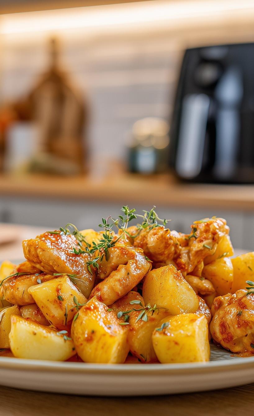 Saftiges Hähnchen mit Kartoffeln