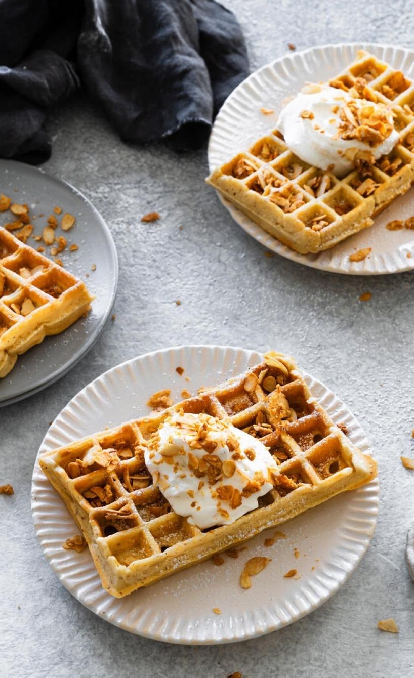 Fertig gekaufte Waffeln aufbacken Airfryer