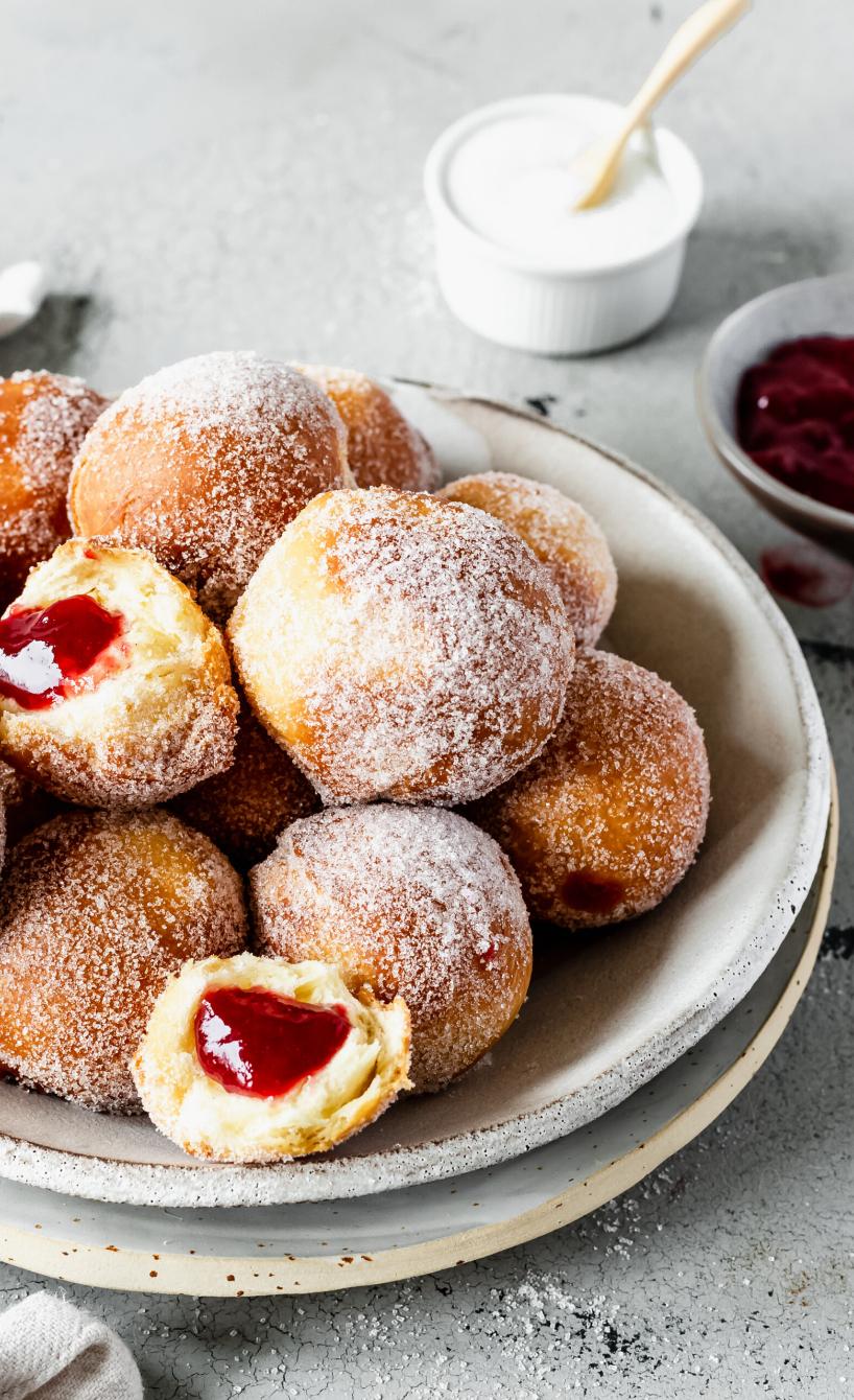 Gefüllte Mini-Berliner