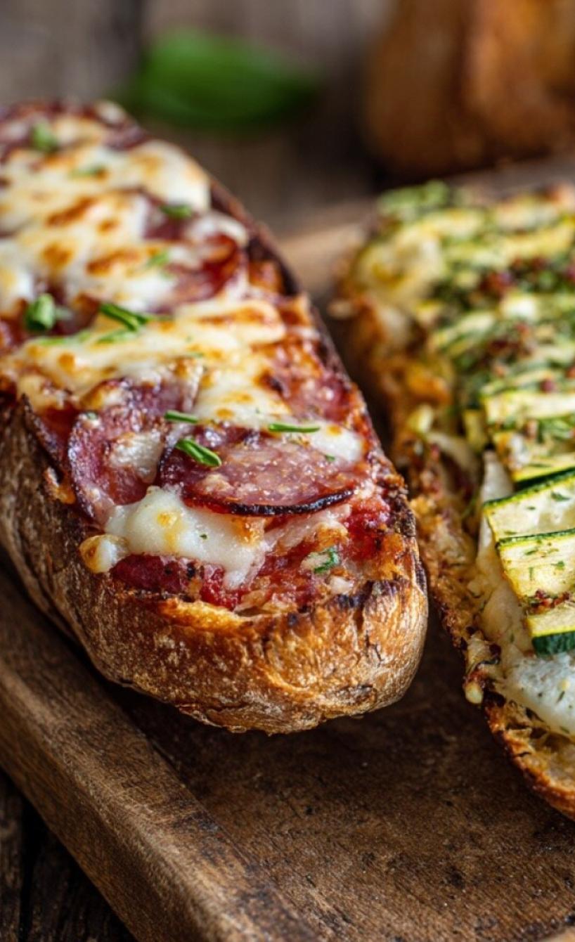 Gefüllte Baguette Sandwiches