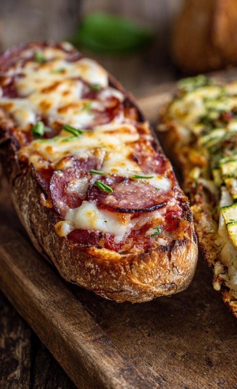 Gefüllte Baguette Sandwiches