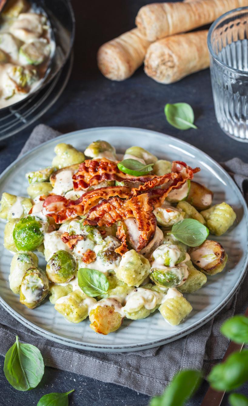 Gnocchi mit Rosenkohlgemüse