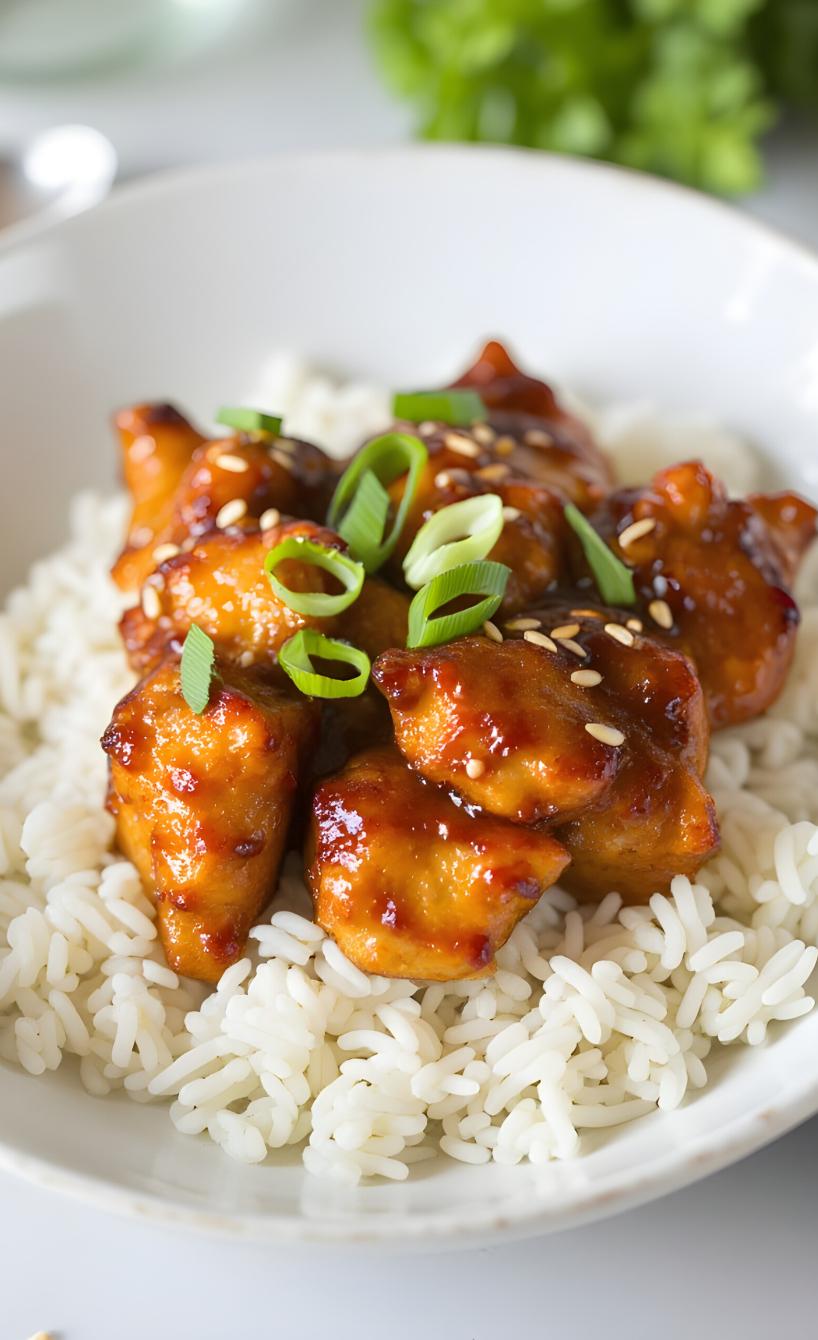 Hähnchen in süß-scharfer Soße