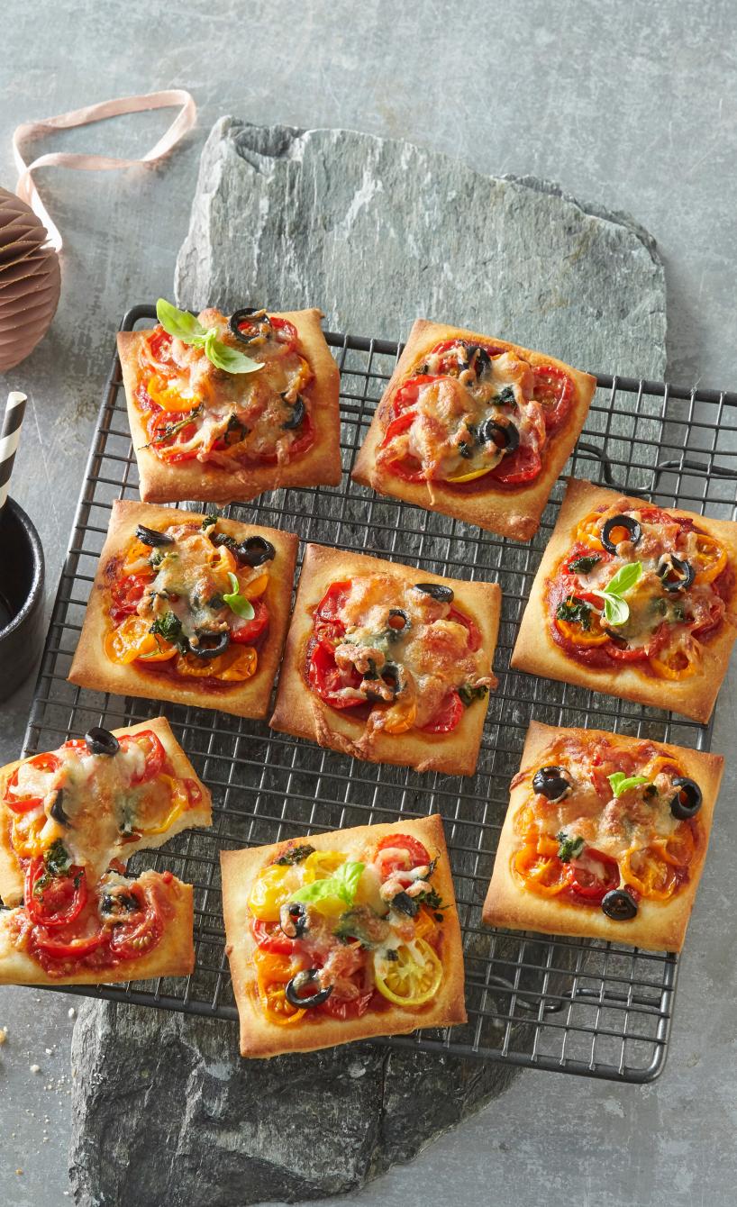 Hausgemachte Mini-Pizzen