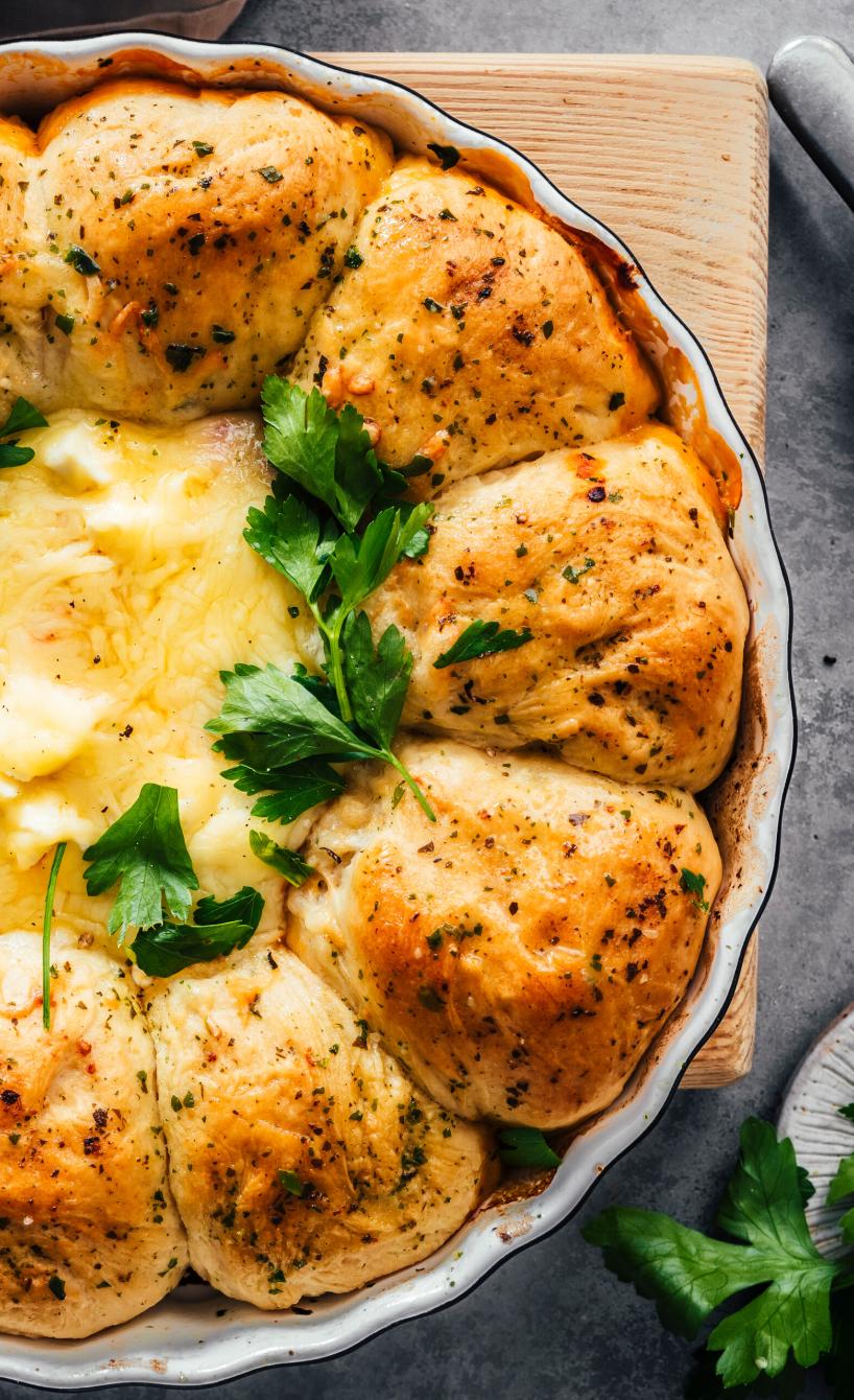 Party-Brotkranz mit Ofen-Feta