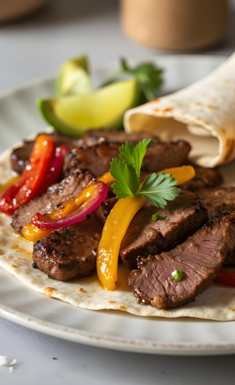 Saftige Steak-Fajitas