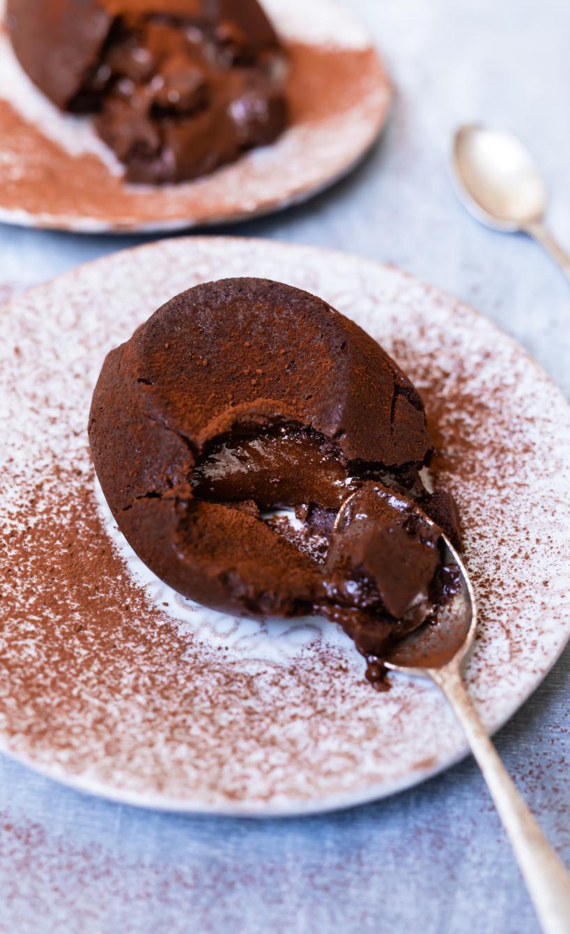 Schokoküchlein mit flüssigem Kern | Air Fryer Club Schokoküchlein mit flüssigem Kern | Air Fryer Club