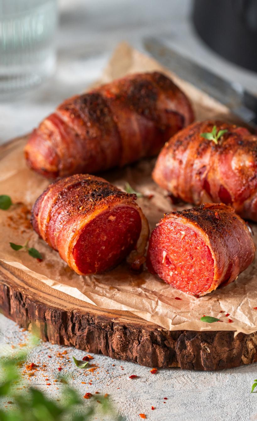 Sucuk im Speckmantel