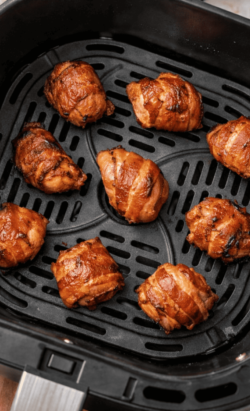 Mozzarella-Bacon-Bombs im Airfryer