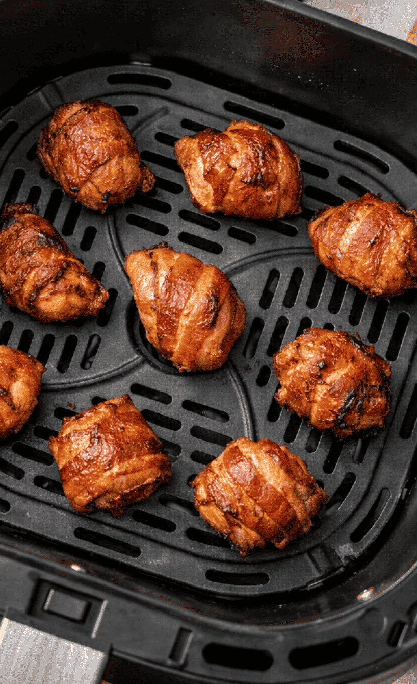 Mozzarella-Bacon-Bombs im Airfryer