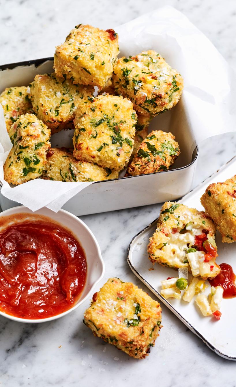 Gemüse-Mac-n-Cheese-Kroketten