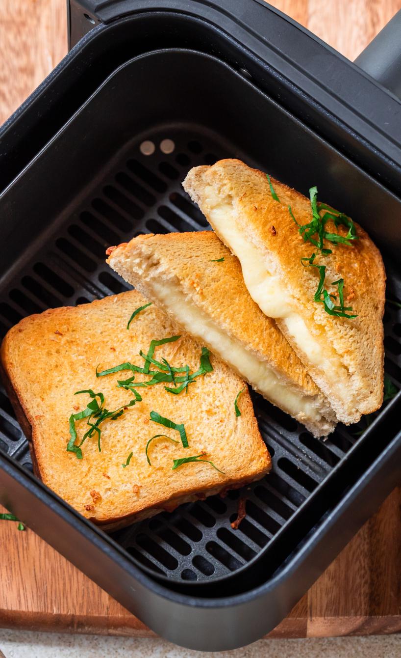 Airfryer Knoblauch-Käsetoast