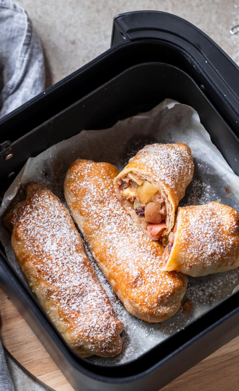 Mini-Apfelstrudel mit Blätterteig