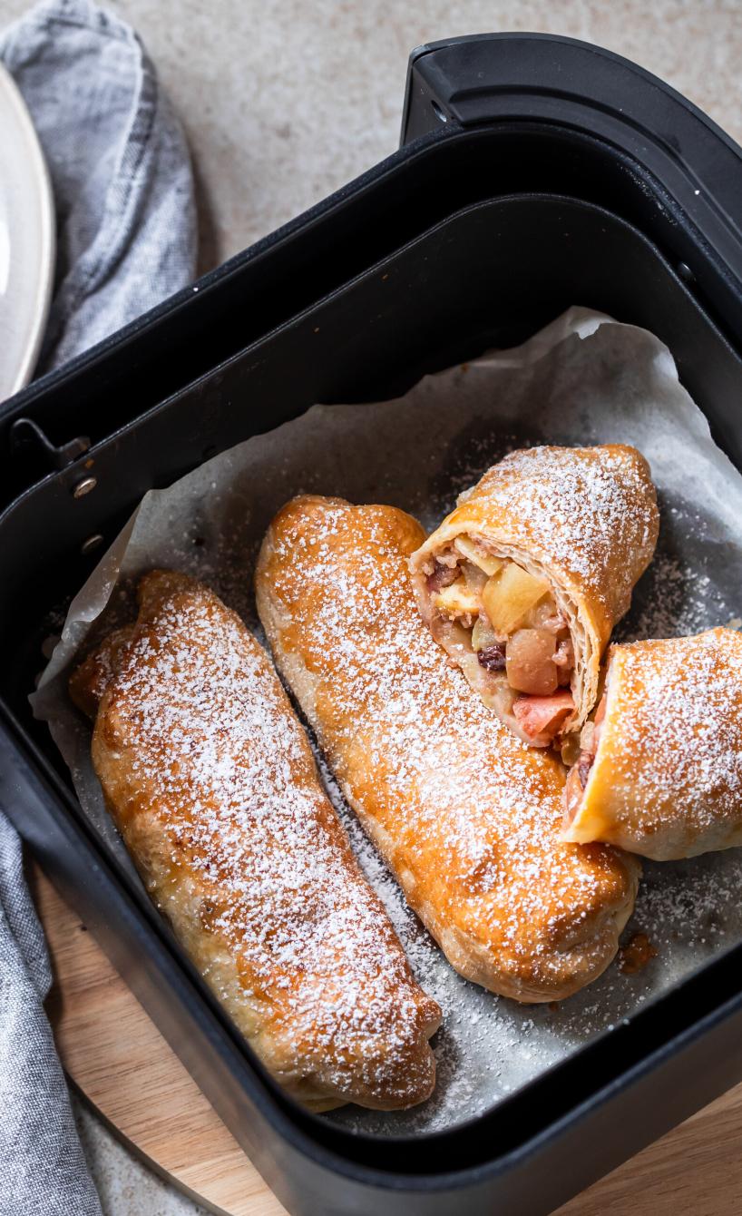 Mini-Apfelstrudel mit Blätterteig