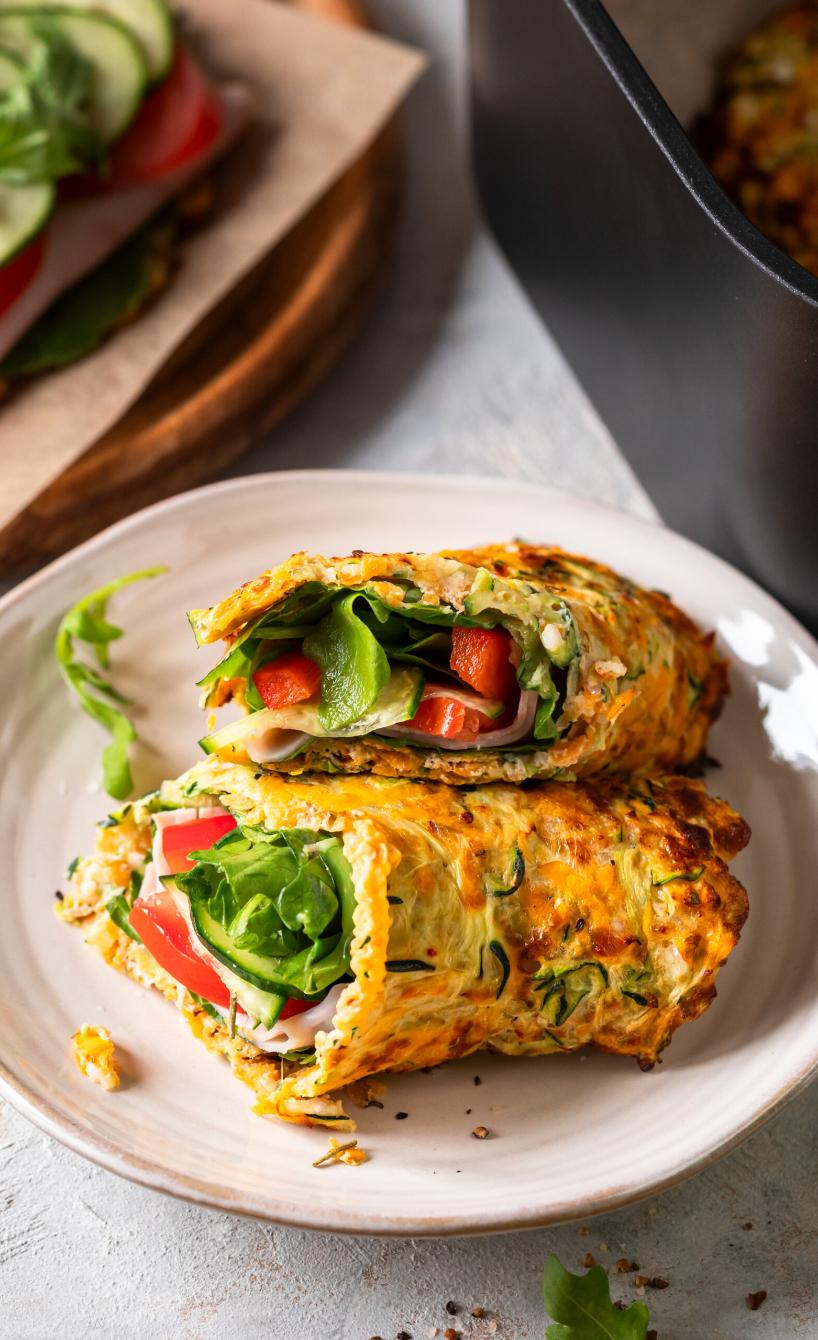 Proteinreiche Gemüsewraps aus dem Airfryer