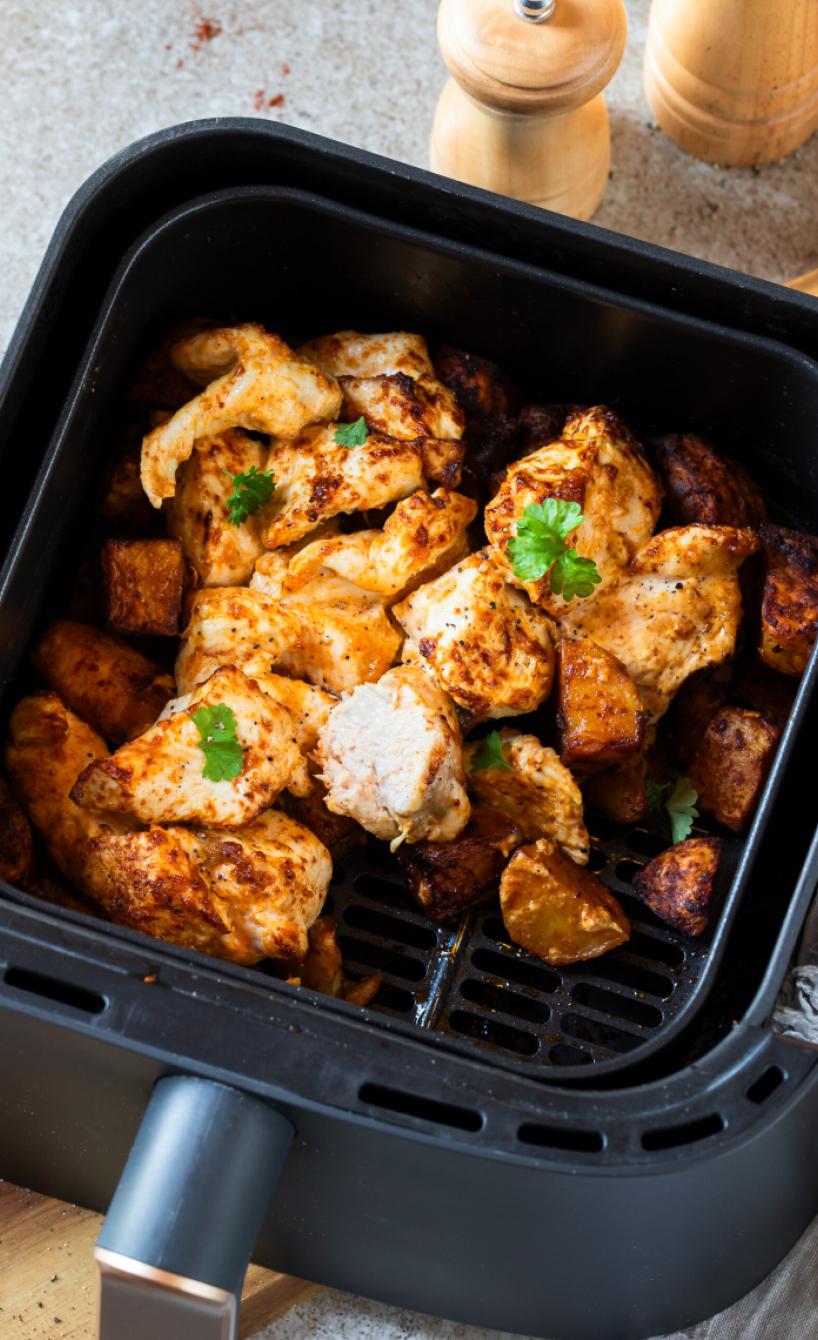 Saftiges Hähnchen mit Kartoffeln