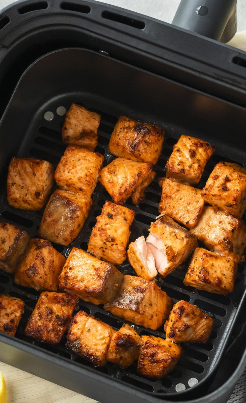 Lachs-Würfel aus dem Airfryer