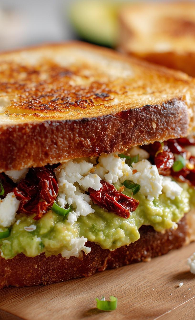 Sauerteig-Avocado-Feta-Toastie in 20 Minuten