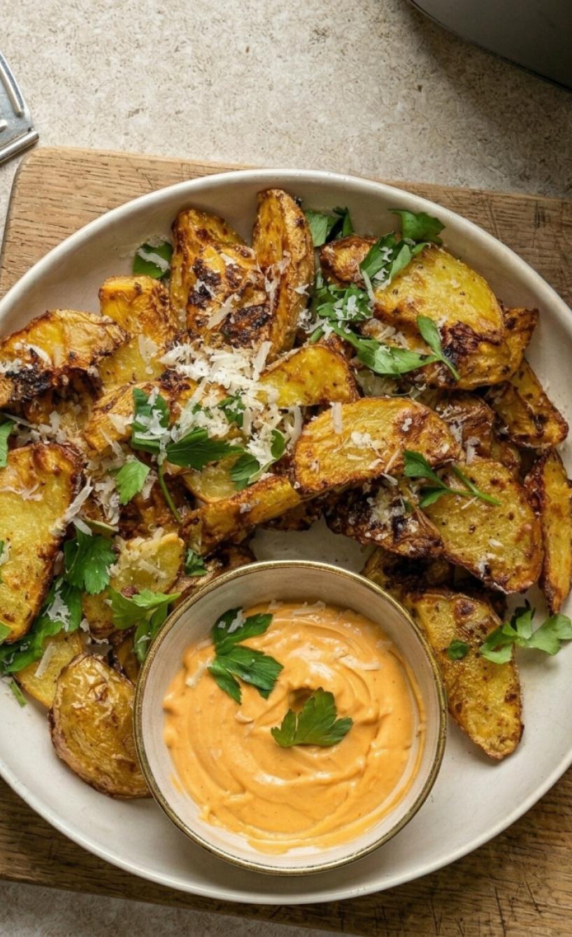 Knusprige Parmesan Wedges