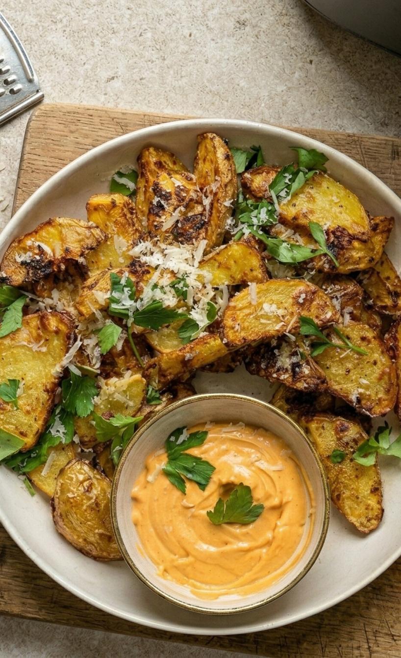 Knusprige Parmesan Wedges