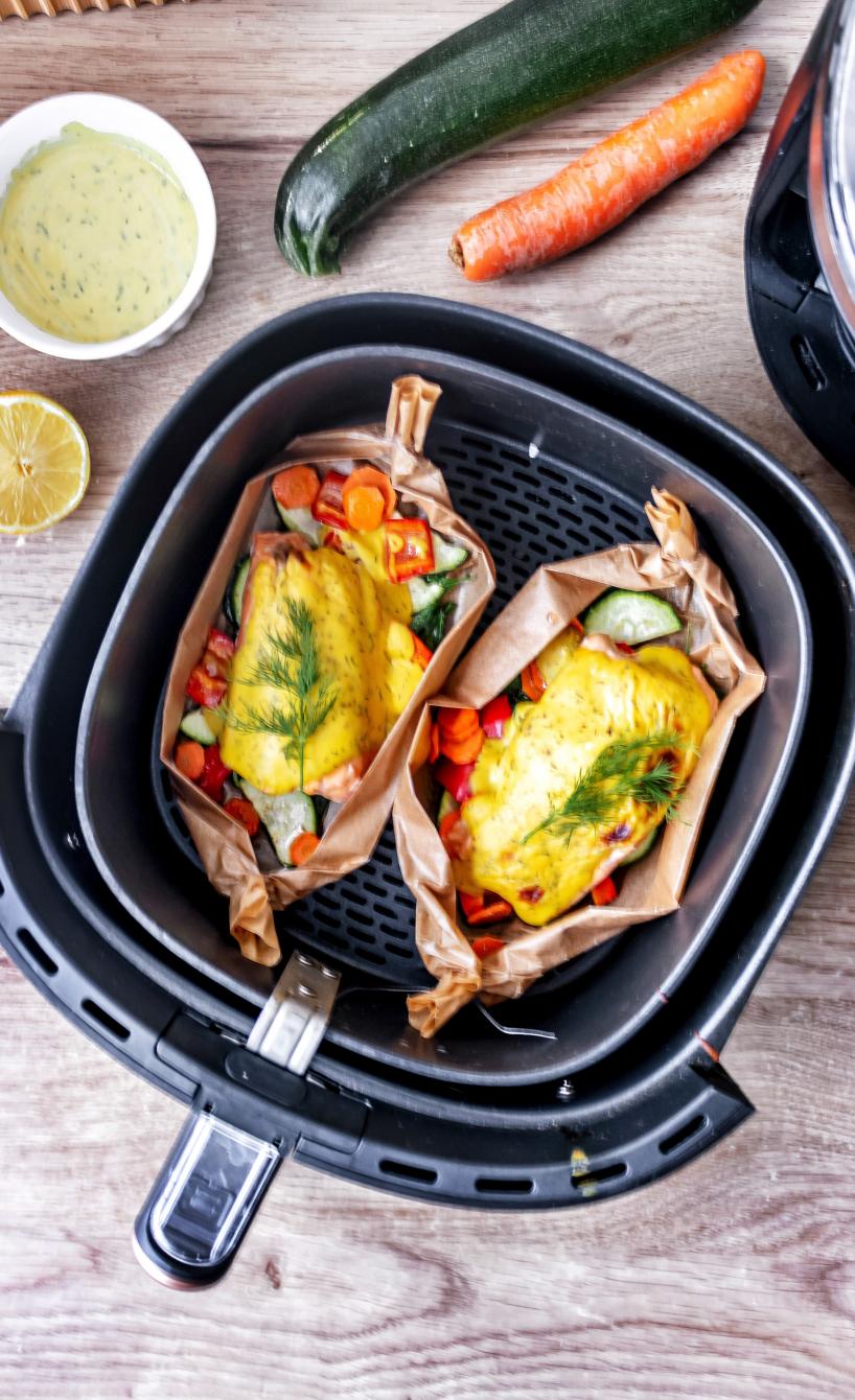 Lachs-Gemüse-Schiffchen