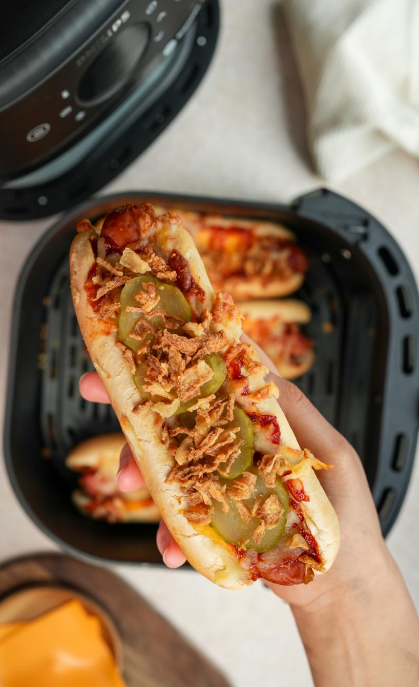 Hot Dogs aus dem Airfryer