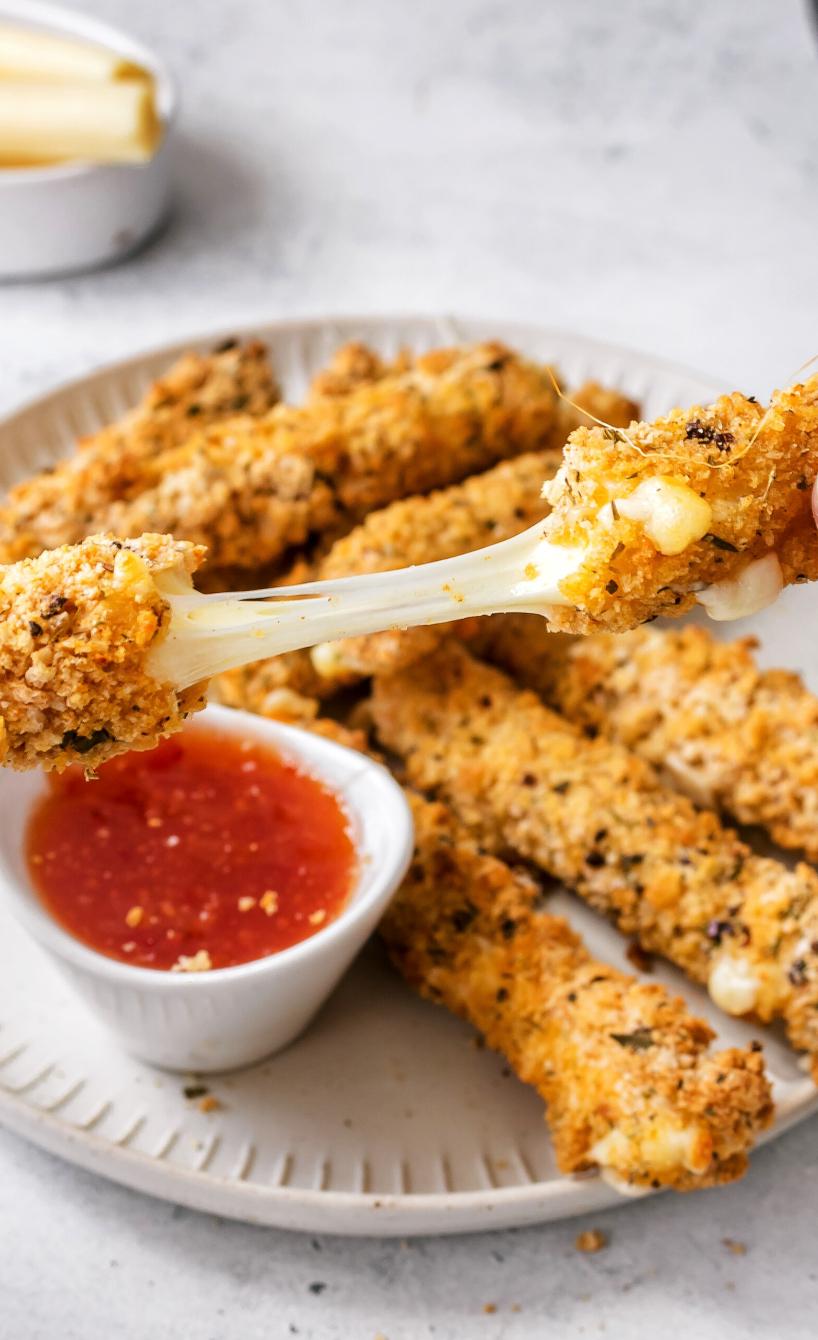 Mozzarella-Sticks aus dem Airfryer