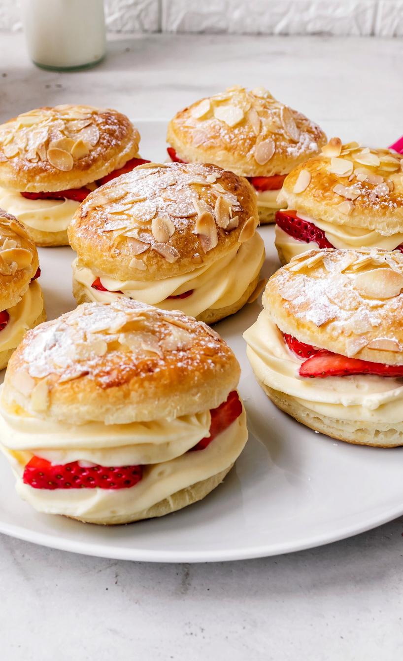 Schnelle Bienenstich Windbeutel