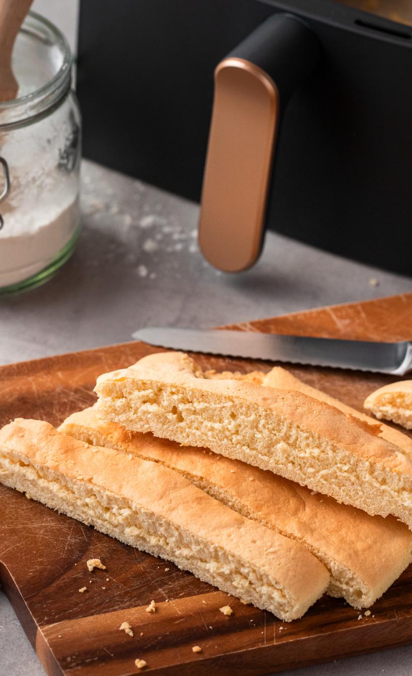 Schneller Tiramisu-Biskuit im Airfryer