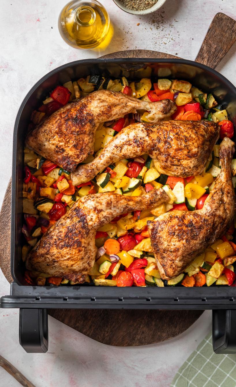 XXL-Hähnchen mit Gemüse