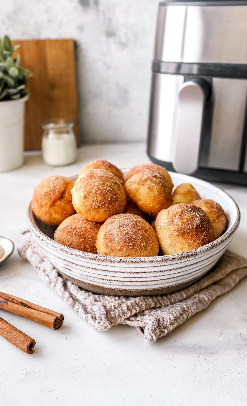 Donut-Bites aus dem Airfryer