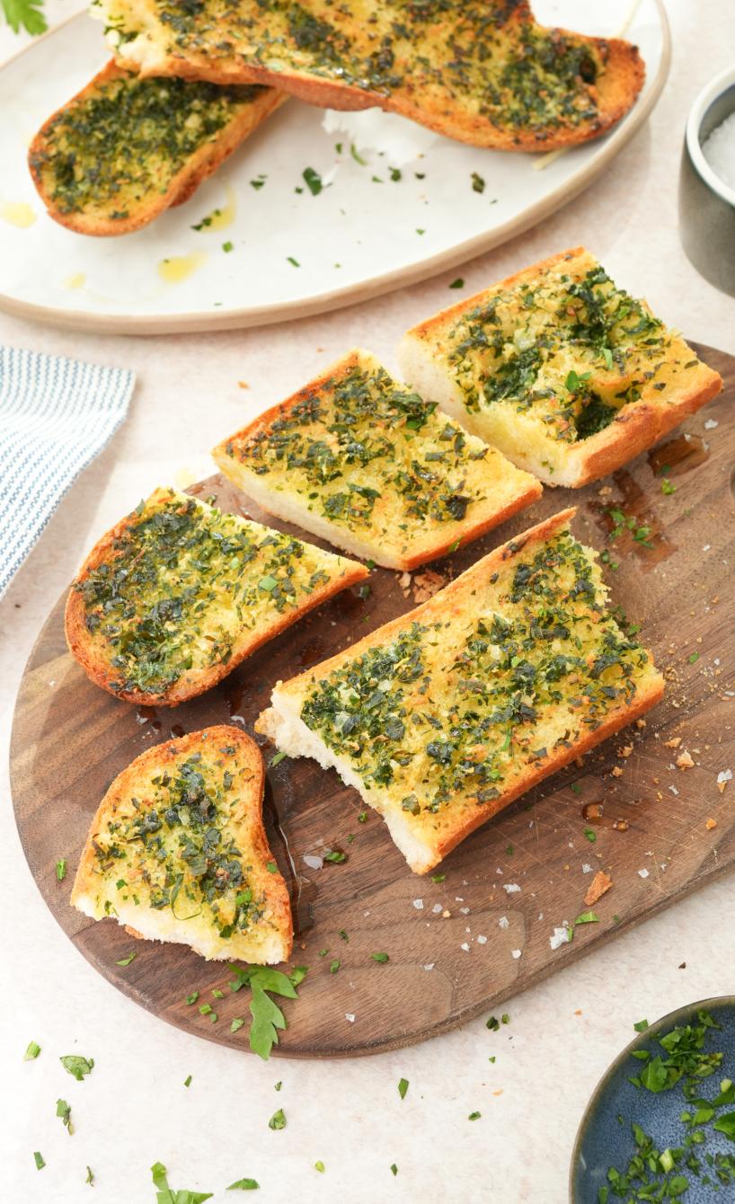 Knoblauchbaguette aus der Heißluftfritteuse