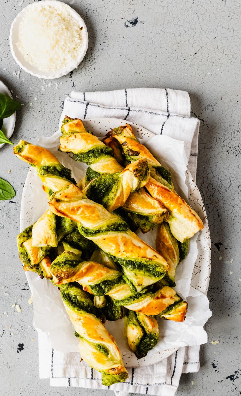 Parmesan-Spinat-Twister