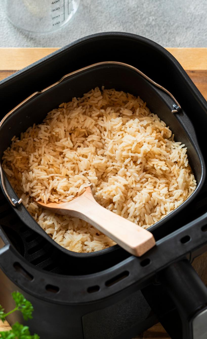 Reis kochen mit dem Airfryer
