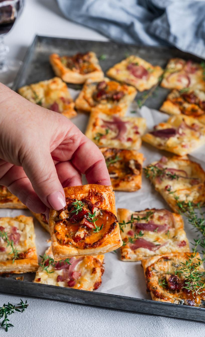 Schnelle Blätterteig-Fingerfood-Bites