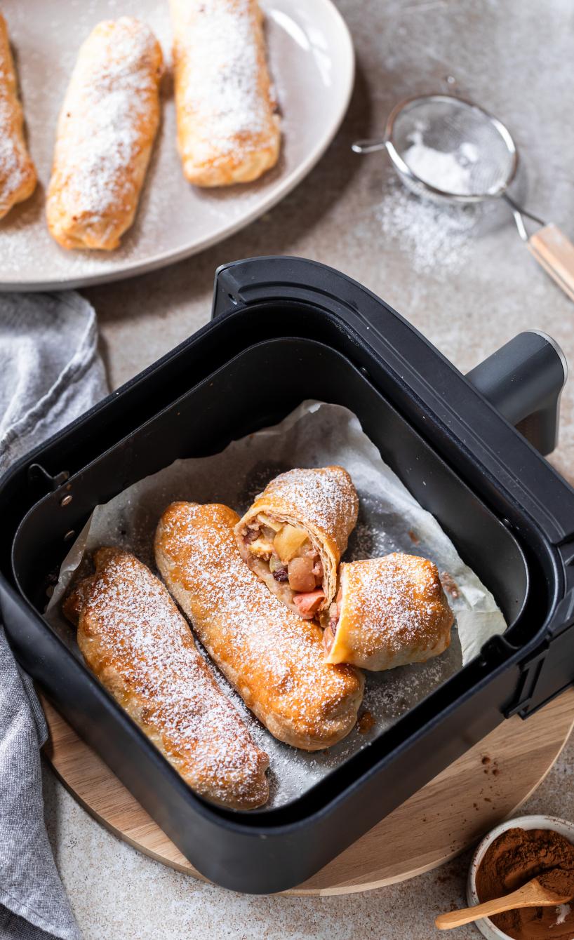 Mini-Apfelstrudel mit Blätterteig