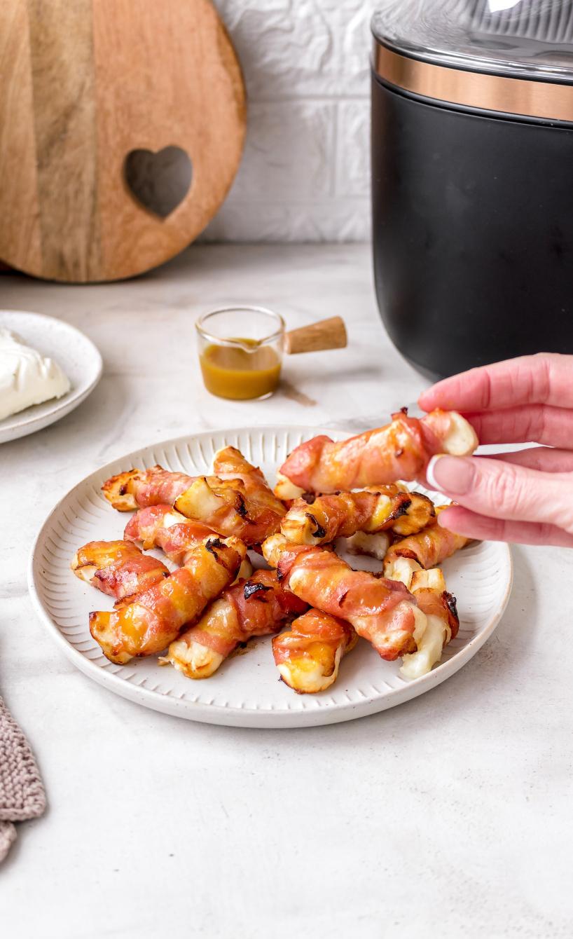 Halloumi im Speckmantel