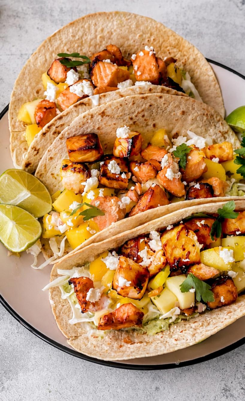 Lachs-Tacos mit Mango und Avocado