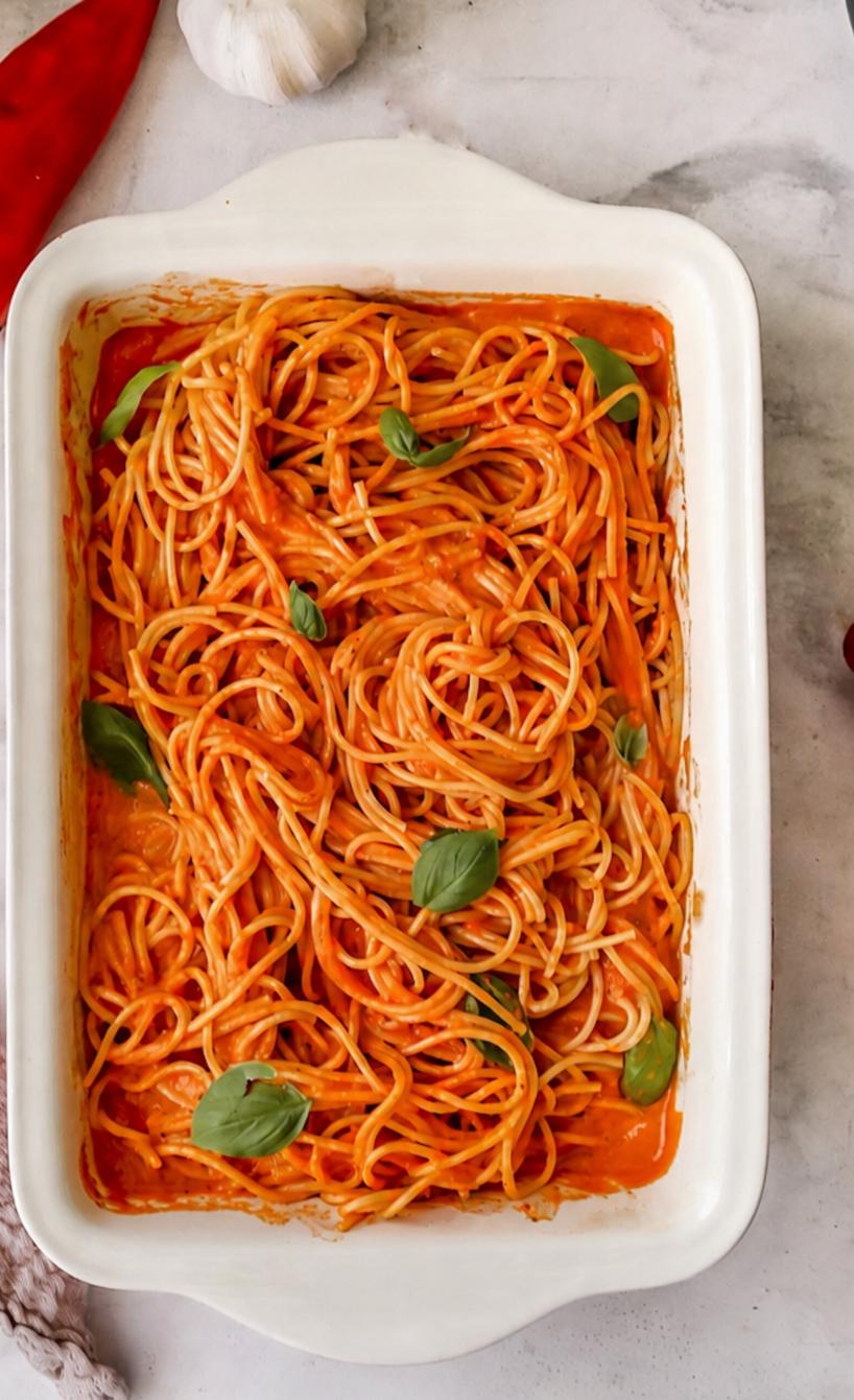 Paprikasoße mit Pasta