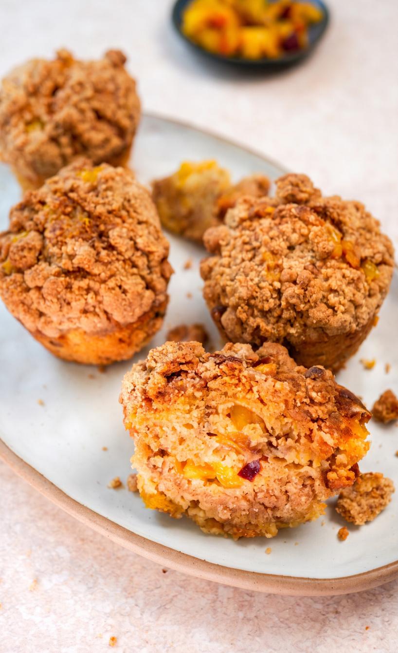 Pfirsich-Streusel-Muffins
