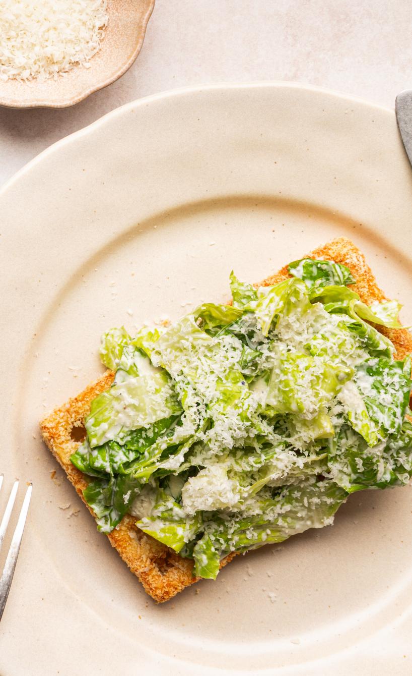 Crispy Loaded Caesar Waffles