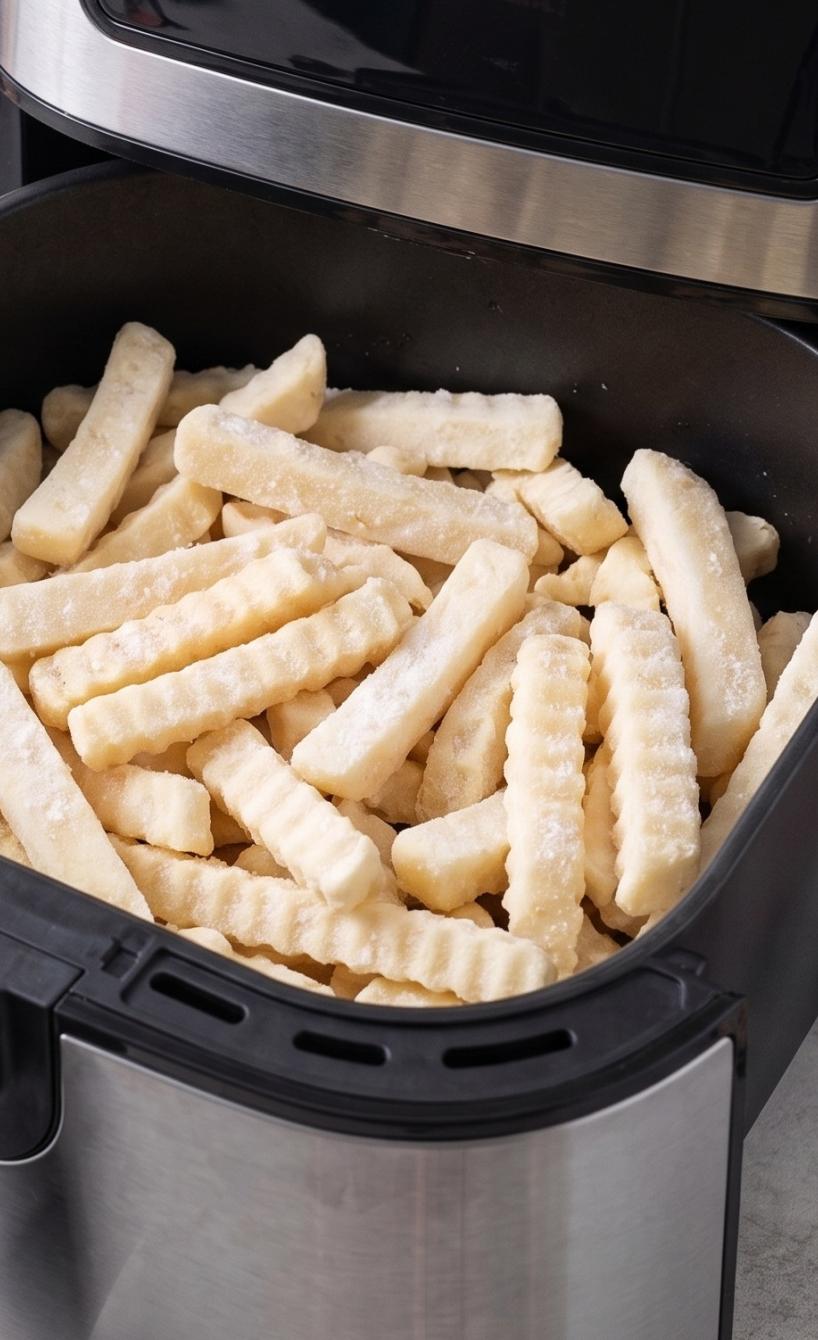 frozen chips in the air fryer