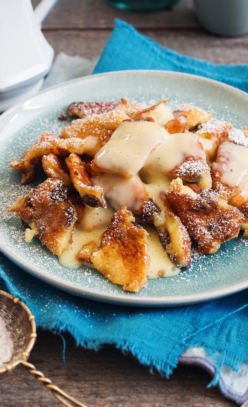Kaiserschmarrn mit Vanillesoße