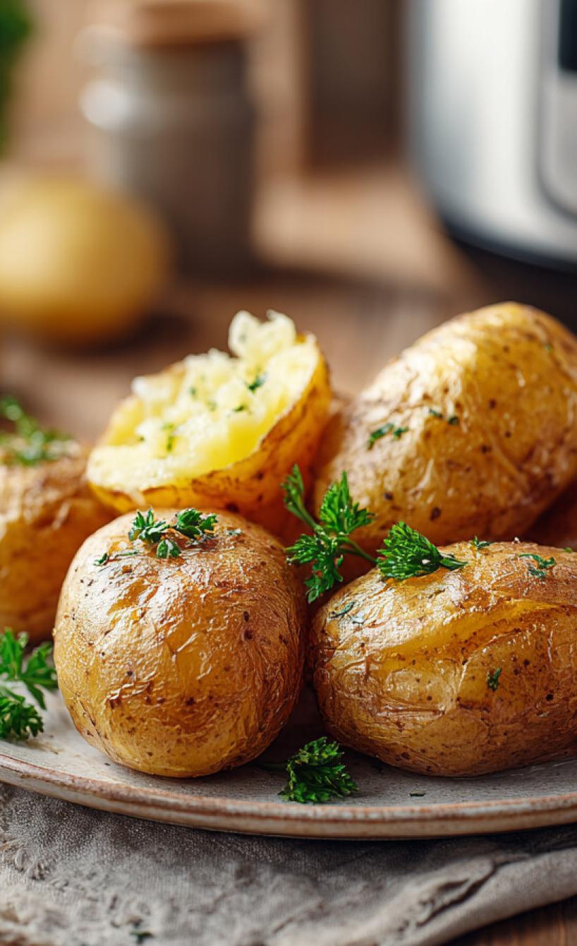 Rohe Kartoffeln im Airfryer