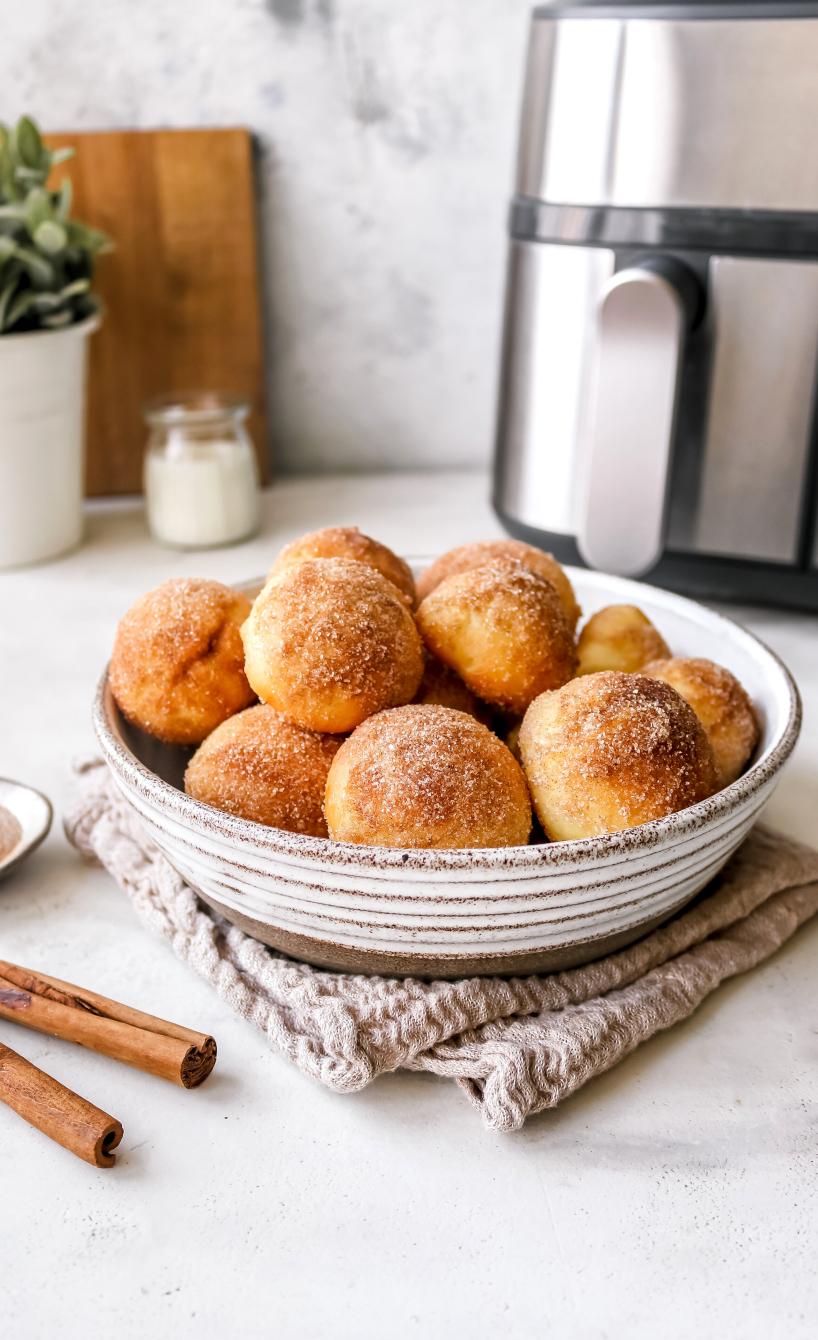 Donut-Bites aus dem Airfryer