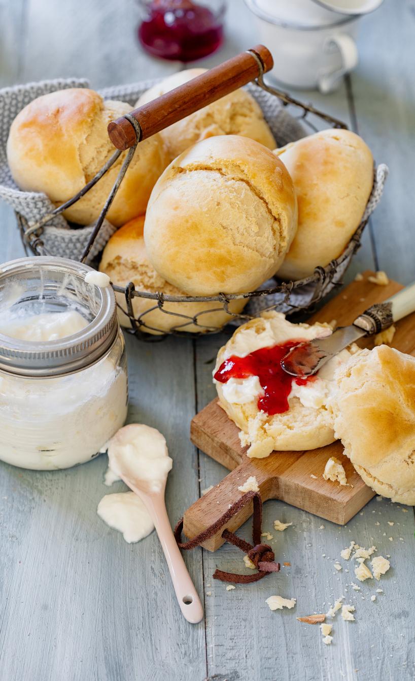 Schnelle Joghurtbrötchen
