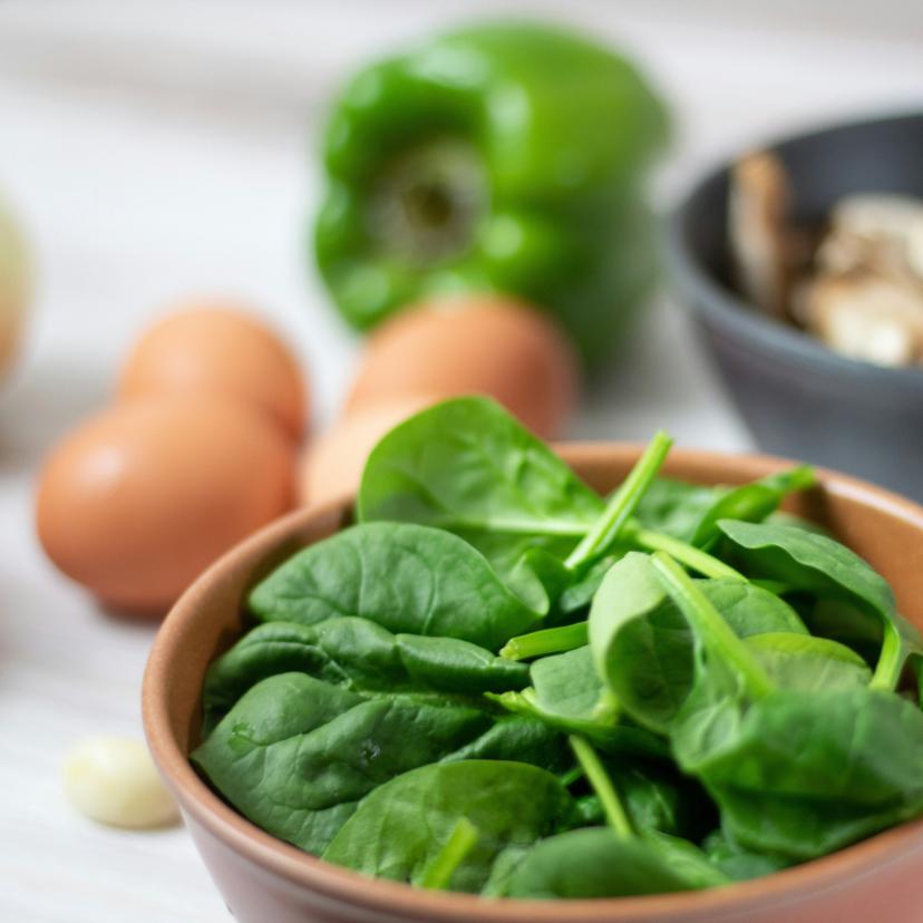 spinach in a bowl